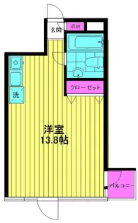 ウエストアベニュー代々木【2階】の間取り