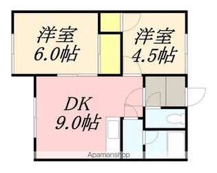 ハイツ興北【2階】の間取り