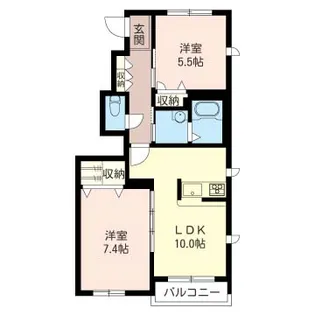 コルダン III【1階】の間取り