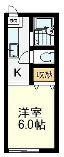 カトレアハイツ【2階】の間取り