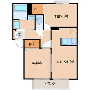 コートアフィニティ【2階】の間取り