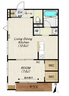 東京都中野区野方4【マンション】の間取り