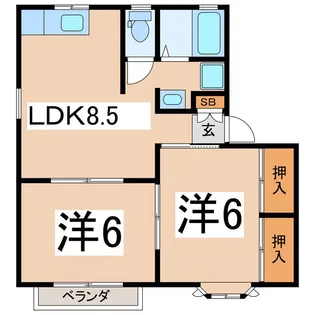 プライムメゾン3号館【1階】の間取り
