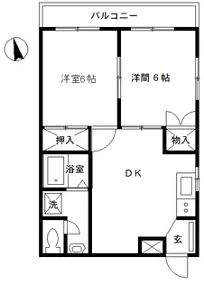りぶあおい【3階】の間取り