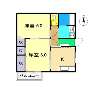 ハイツノウム【3階】の間取り