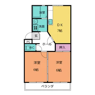 ヒルズハイム153【1階】の間取り