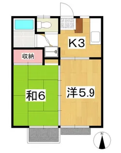 アビタール高松【2階】の間取り