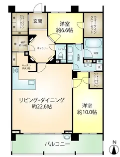 アデニウム真鶴【5階】の間取り