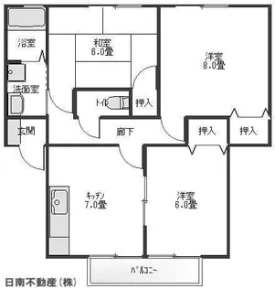 AYコーポ【1階】の間取り