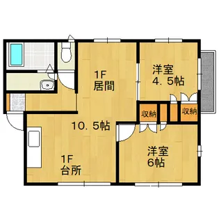 フィオーレカーサIII【2階】の間取り
