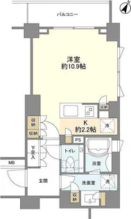コスモリード市ヶ谷払方町【2階】の間取り