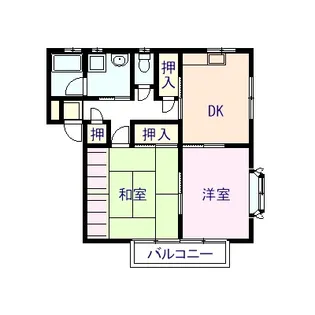 ビレッジ美里【1階】の間取り