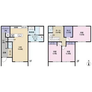 埼玉県さいたま市緑区大字三室【一戸建】の間取り