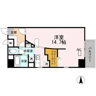 大阪府大阪市北区本庄東2【マンション】の間取り