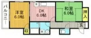 サンハイツ2号館【1階】の間取り