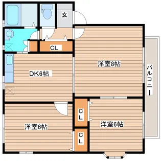 ファミーユ上飯田II番館【2階】の間取り