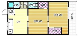 松田マンション【2階】の間取り