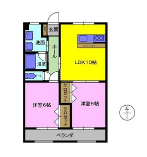 パークタウン畑中ND【1階】の間取り