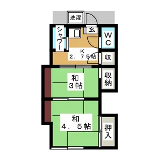 いわき荘【1階】の間取り