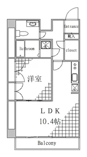 東京都墨田区両国2【マンション】の間取り
