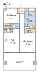 メゾン・ヴェールN【5階】の間取り