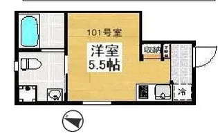 ヒルトップテラス中目黒【1階】の間取り