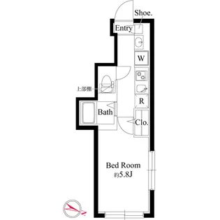 グランパセオ祐天寺ウエスト【1階】の間取り