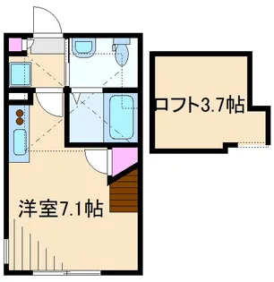 ハーミットクラブハウス横浜大口【1階】の間取り