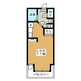 1Rの間取り画像