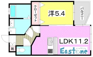 1LDKの間取り画像