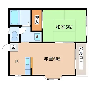 ホワイトキャッスルあけの平【2階】の間取り