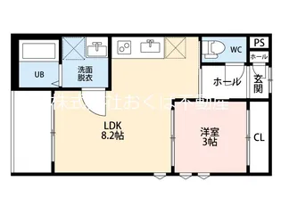 R-smart W 熊大病院【1階】の間取り