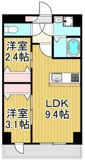 メイクスアート五反野【7階】の間取り