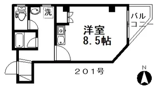浅見ビル【2階】の間取り