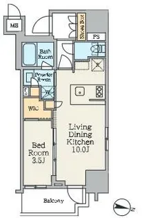 クレストコート池上【5階】の間取り