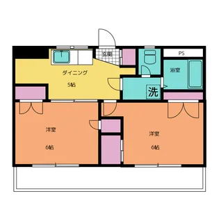 プティシャトレJIS【3階】の間取り