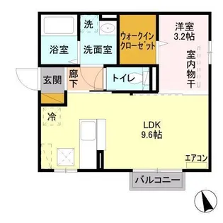 セジュールA【1階】の間取り