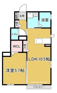 セジュールラ・パス【1階】の間取り