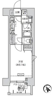 ブランシエスタ駒込【6階】の間取り