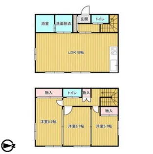 愛知県豊田市今町5【一戸建】の間取り