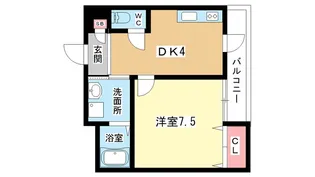 大阪府豊中市玉井町2【マンション】の間取り
