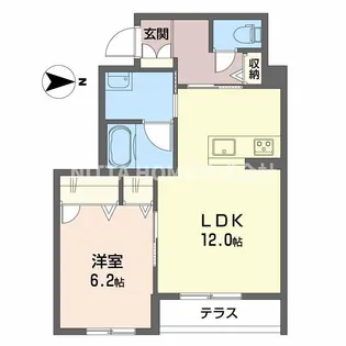 クレーンハピネス【1階】の間取り