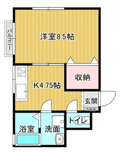 カサデルナ【1階】の間取り