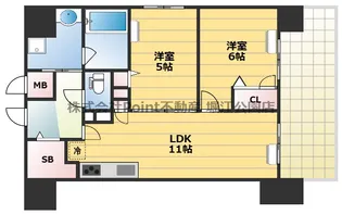 大阪府大阪市中央区北久宝寺町4【マンション】の間取り