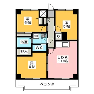 横山マンション荏田南V【1階】の間取り