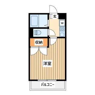 レオパレス上平間ACT【2階】の間取り