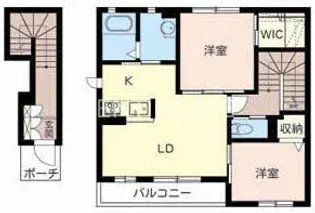 シャーメゾンリアン【2階】の間取り