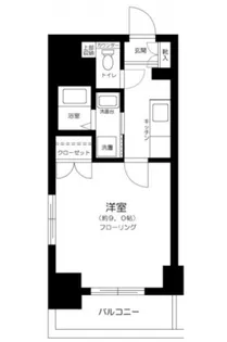 東京都新宿区舟町【マンション】の間取り