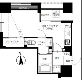 ラ・ヴィエルジュ白金【7階】の間取り