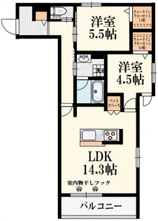 エルズプラス高円寺南【3階】の間取り